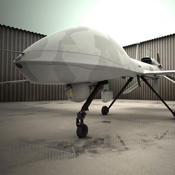 Large military drone